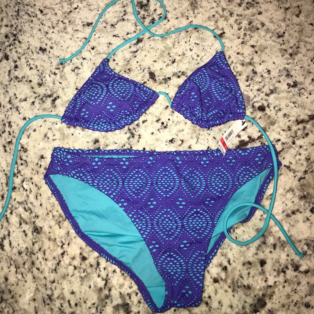2 Piece Bikini- Large Bottom-Small Top-Never Worn